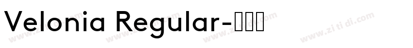 Velonia Regular字体转换